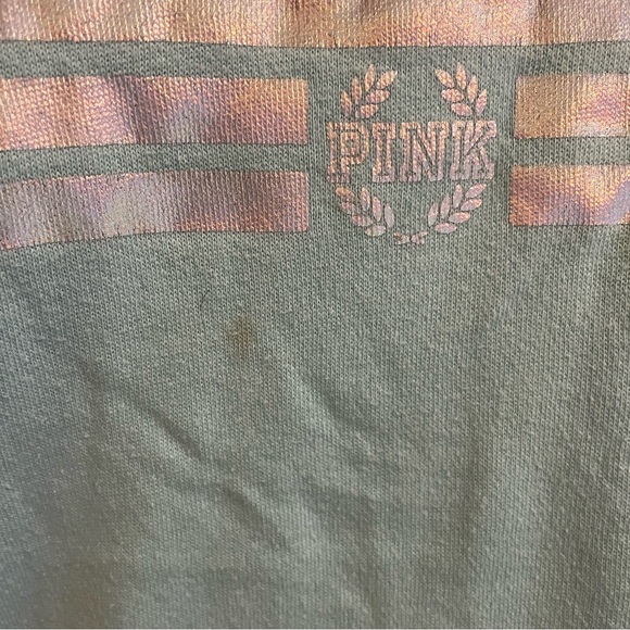Victorias Secret PINK Blue Holographic Crewneck Hoodie - Picture 7 of 7